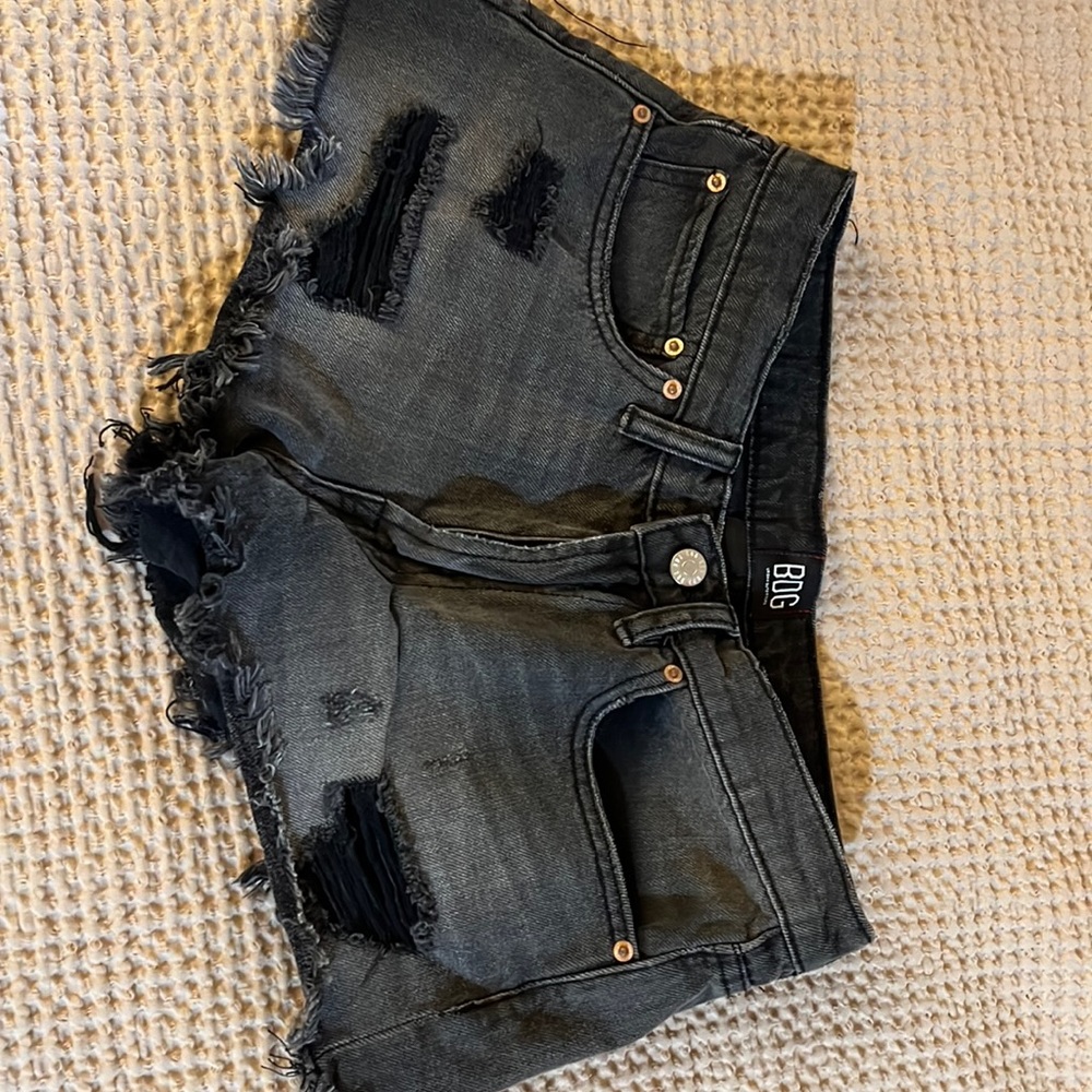 Black BDG jean shorts